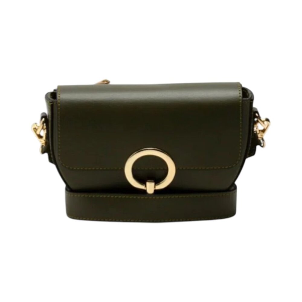 CHEVAL Made In Italy Leather Round Crossbody